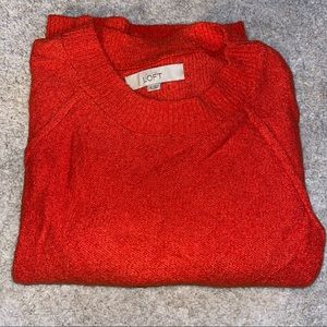 Orange Loft 3/4ths sleeve sweater